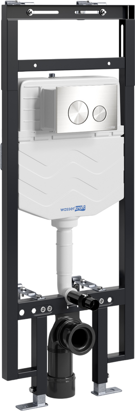 Система инсталляции для унитазов Wasserkraft Dinkel 58TLT.010.ME.BN02 с кнопкой смыва никель
