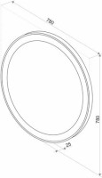 Мебель для ванной комнаты Art&Max Platino 100 подвесная, белый глянец, раковина AM7117-100