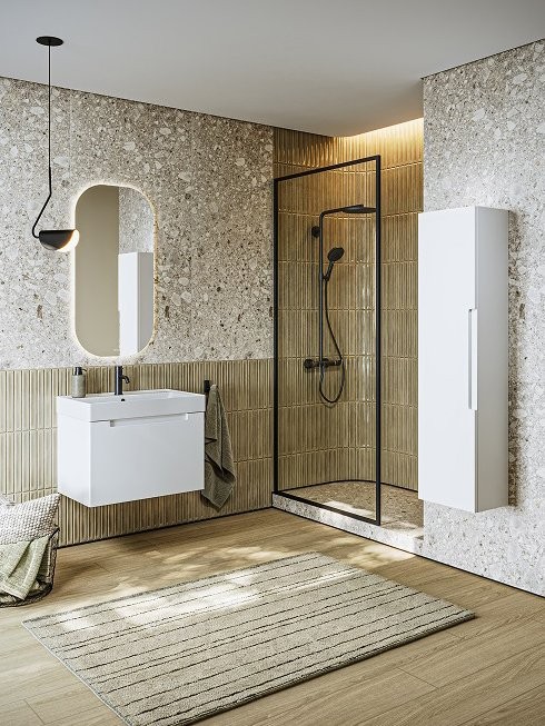 Шкаф-пенал для ванной Aqwella Vancouver 35 L/R матовый белый