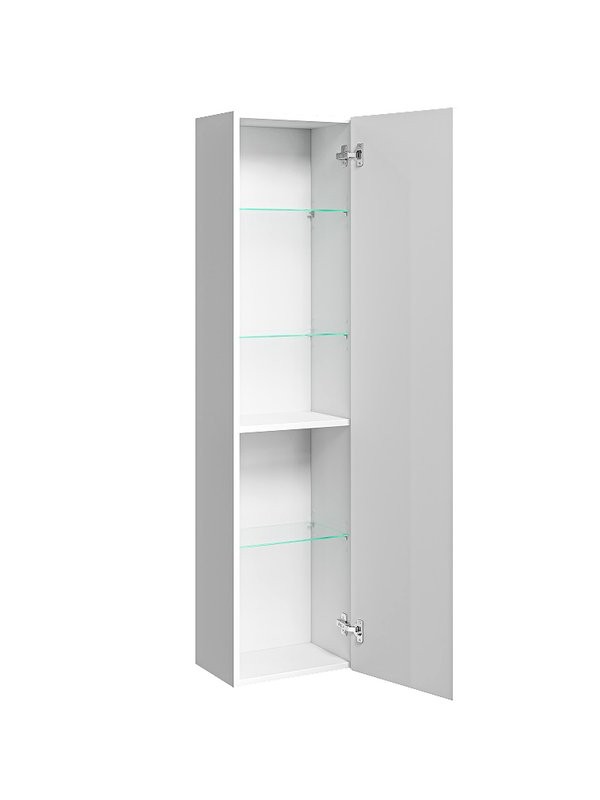 Шкаф-пенал для ванной Aqwella Vancouver 35 L/R матовый белый