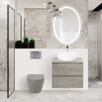 Унитаз подвесной BelBagno Colorato BB062CHR-GR безободковый, с микролифтом, матовый серый