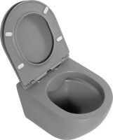 Унитаз подвесной BelBagno Colorato BB062CHR-GR безободковый, с микролифтом, матовый серый
