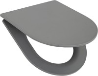Унитаз подвесной BelBagno Colorato BB062CHR-GR безободковый, с микролифтом, матовый серый