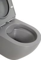 Унитаз подвесной BelBagno Colorato BB062CHR-GR безободковый, с микролифтом, матовый серый