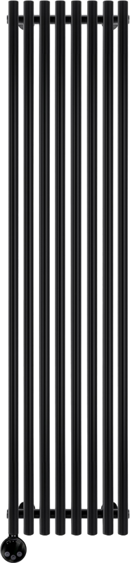 Полотенцесушитель электрический Secado Бергамо плюс 8 1800/400 180x45 см, подключение слева, матовый черный, I-образный