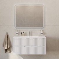 Мебель для ванной комнаты Cezares Duet 100 bianco opaco, раковина Cezares CZR-8095-100