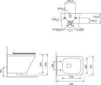 Унитаз подвесной SantiLine SL-5003