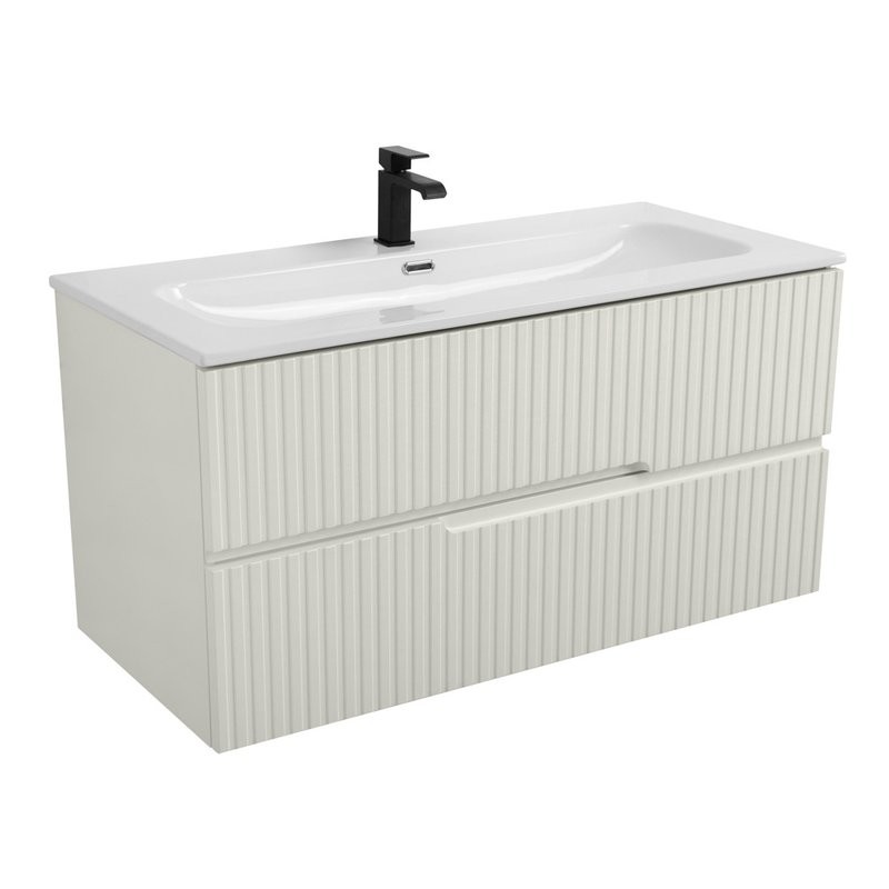 Мебель для ванной комнаты Cezares 100 альпака брашированная, раковина Cezares CZR-8073-100