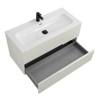 Мебель для ванной комнаты Cezares 100 альпака брашированная, раковина Cezares CZR-8073-100