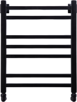 Полотенцесушитель водяной Comfysan Pioli-K W-6 60х40 60x45 см, черный матовый, лесенка