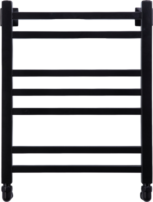Полотенцесушитель водяной Comfysan Pioli-K W-6 60х40 60x45 см, черный матовый, лесенка