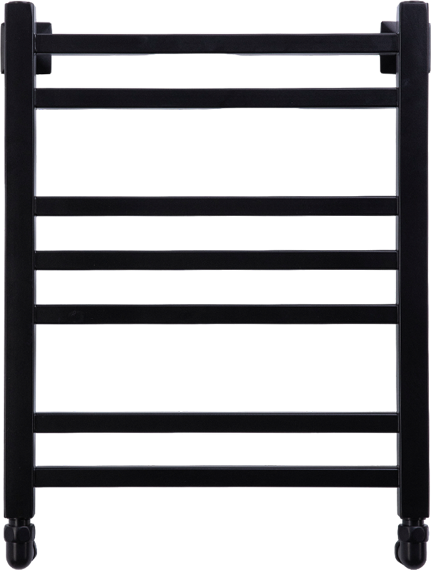 Полотенцесушитель водяной Comfysan Pioli-K W-6 60х40 60x45 см, черный матовый, лесенка