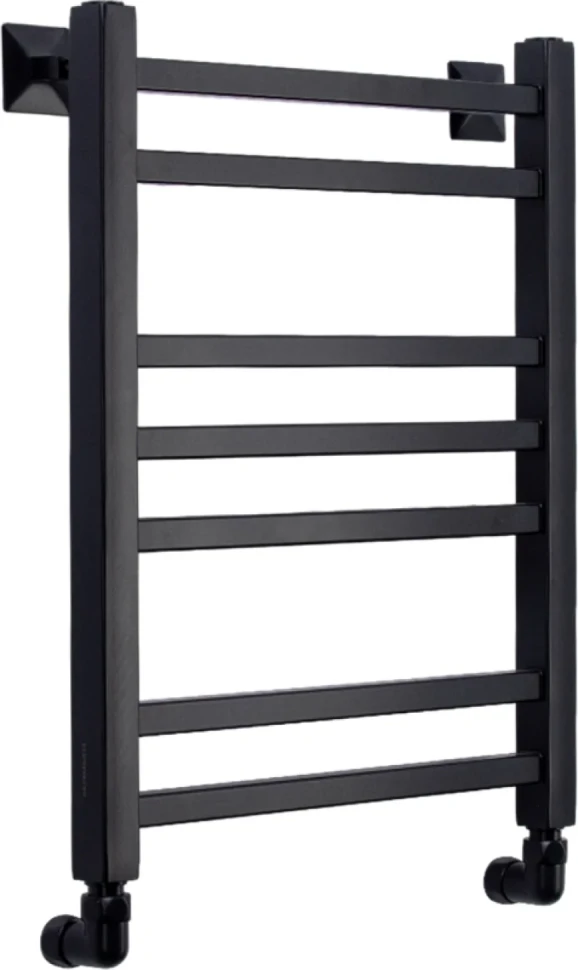 Полотенцесушитель водяной Comfysan Pioli-K W-6 60х40 60x45 см, черный матовый, лесенка