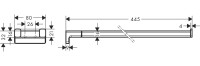 Полотенцедержатель Hansgrohe AddStoris 41770670 матовый черный