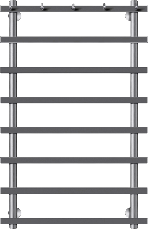 Полотенцесушитель водяной Secado Понтида 1 К 100x60 см, графит, лесенка