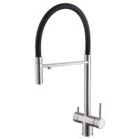Смеситель для кухни Abber Wasser Kreis AF81141 с гибким изливом, хром