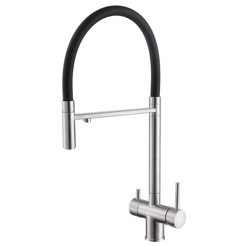 Смеситель для кухни Abber Wasser Kreis AF81141 с гибким изливом, хром