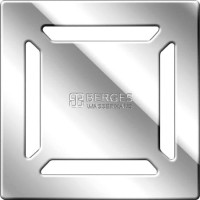 Душевой трап Berges Platz Norma 091059, 15x15 см, хром