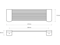 Полка Bemeta Cytro 146102272 polished