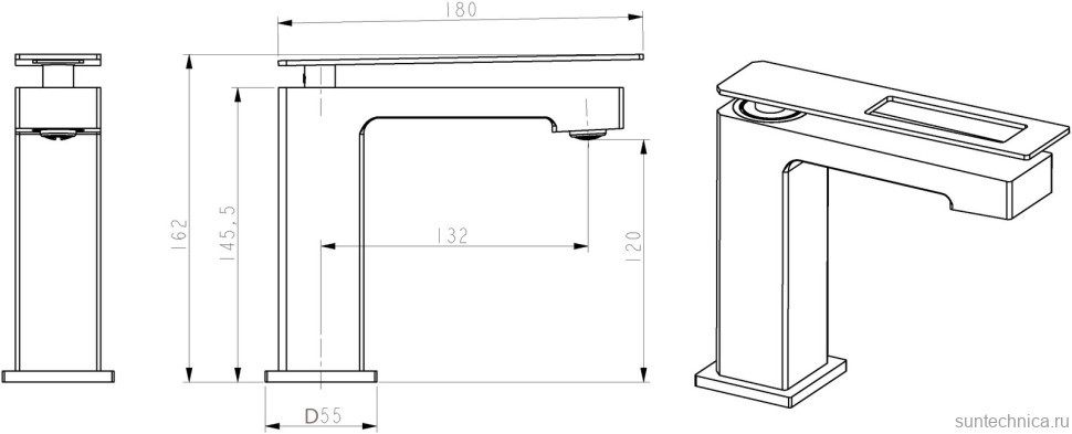 Смеситель для раковины Boheme Q 141-GB
