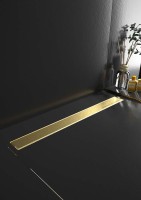 Душевой трап (лоток) Boheme Premium Linear 80 см, матовое золото