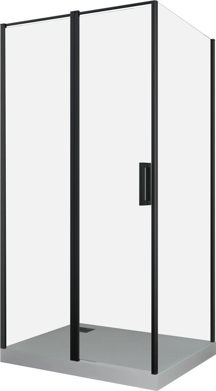 Душевой уголок Ceruttispa Victoria 120B 120x90, профиль черный