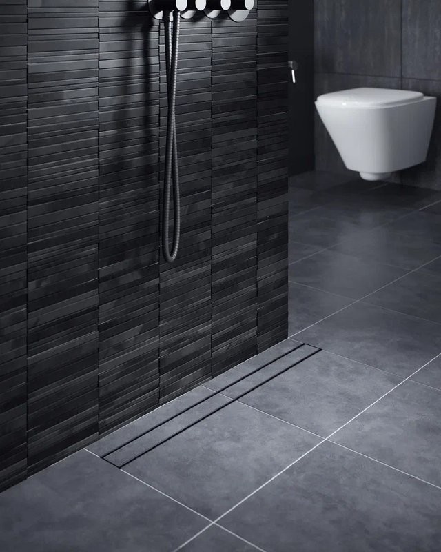 Душевой трап (лоток) Timo Drain Systems DS230207/03 700 двусторонняя панель plate под плитку, черный