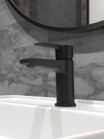 Смеситель для раковины STWORKI Дублин S41010BK матовый черный