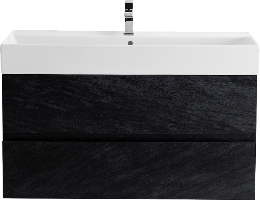 Тумба с раковиной Cezares Molveno 46 80 nero, с раковиной Cezares CZR-MIL-80-LVB