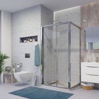 Душевой уголок Niagara Nova NG-62-11A-A80 110x80, прямоугольный, хром