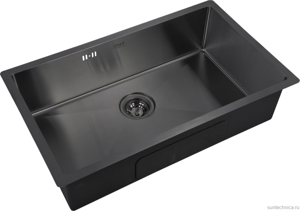 Комплект Мойка Zorg Inox PVD 7444 grafit + Смеситель Inox SZR-7039 BR/GRAFIT бронза графит + Измельчитель Bort Titan Max Power FullControl