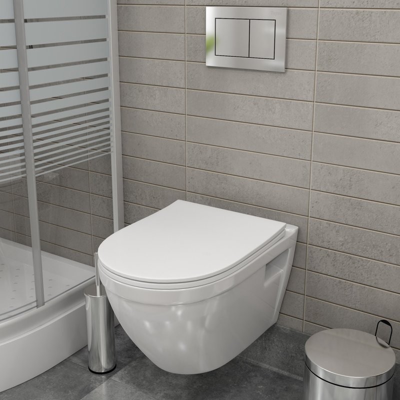 Унитаз подвесной Teymi Vitra T40804 с микрофлитом, безободковый, белый