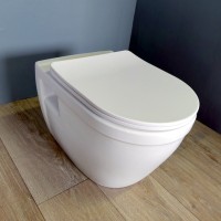 Унитаз подвесной Teymi Vitra T40804 с микрофлитом, безободковый, белый