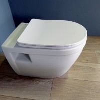 Унитаз подвесной Teymi Vitra T40804 с микрофлитом, безободковый, белый