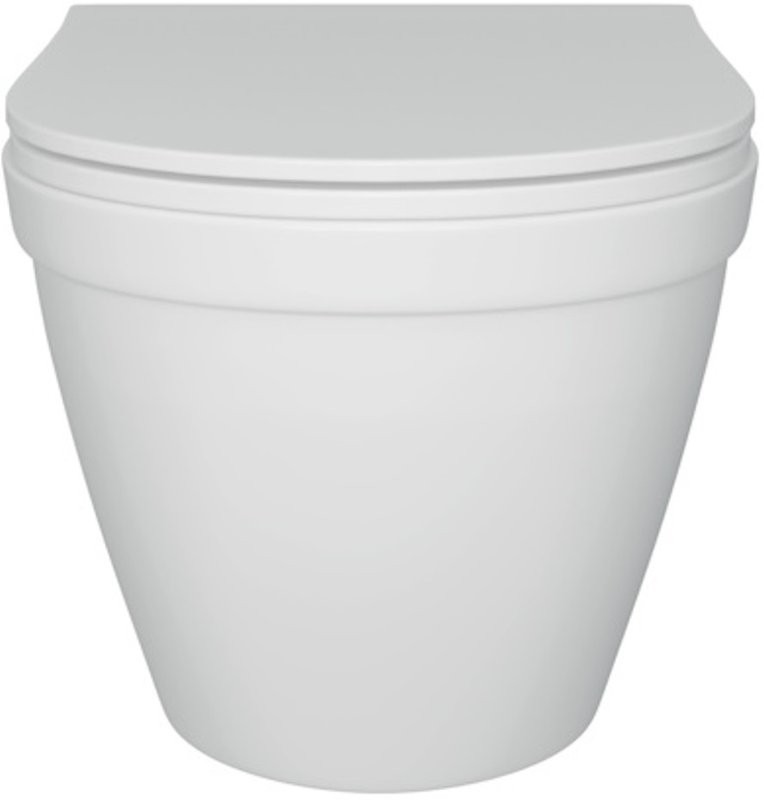 Унитаз подвесной Teymi Vitra T40804 с микрофлитом, безободковый, белый