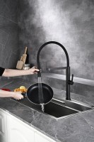 Смеситель для кухни AQUAme Cucina с гибким изливом AQM9904MB