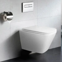 Унитаз подвесной Azario Teramo 340х490х350 безободковый, слив "Торнадо", в комплекте с сидением микролифт (AZ-0052-UQ3) Унитаз подвесной Azario Teramo 340х490х350 безободковый, слив "Торнадо", в комплекте с сидением микролифт (AZ-0052-UQ3)