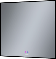 Зеркало Grossman Pragma-норма Black 80 с подсветкой, с антизапотевателем