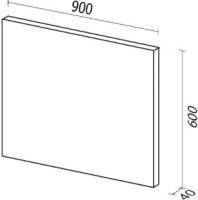 Мебель для ванной комнаты Sanvit Турин 1 90, белая