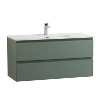 Мебель для ванной комнаты BelBagno Kraft 100 подвесная, матовая еловая, раковина bb1000etl