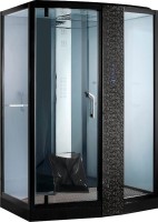 Душевая кабина Orans SR-89102RS черная, с хамамом и сиденьем