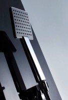Душевая кабина Orans SR-89102RS черная, с хамамом и сиденьем