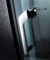 Душевая кабина Orans SR-89102RS черная, с хамамом и сиденьем