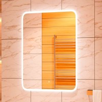 Зеркало CONTINENT Glamour 80х120 с подсветкой Зеркало CONTINENT Glamour 80х120 с подсветкой