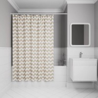 Штора для ванной IDDIS Base BR03P18i11 180х200, бежевая