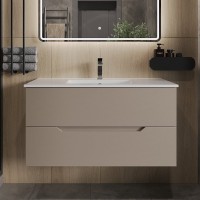 Тумба под раковину Orange Line 100, латте матовый