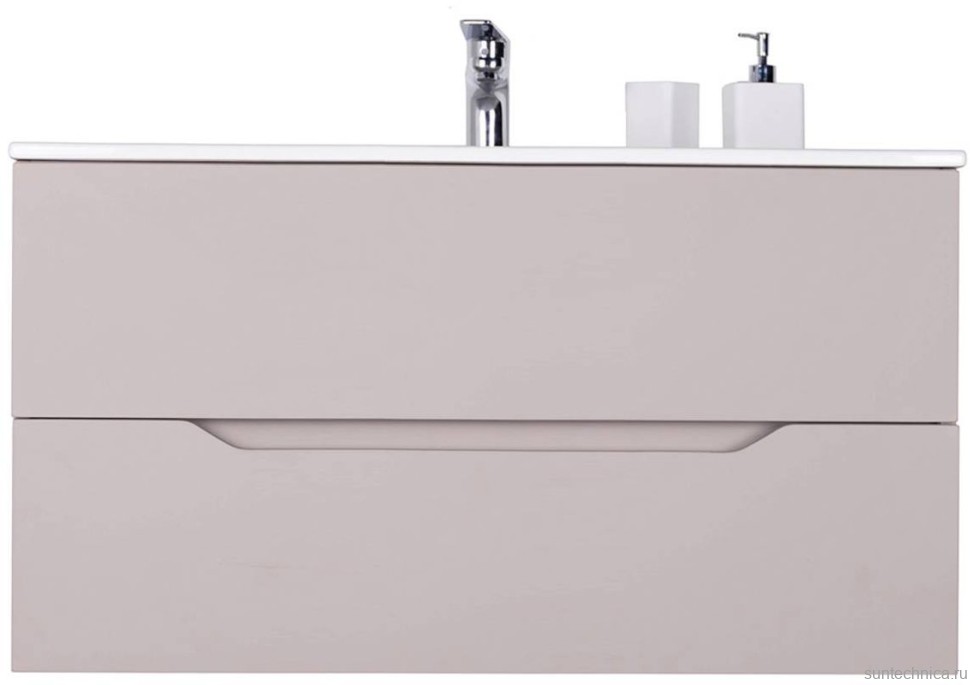 Тумба под раковину Orange Line 100, латте матовый
