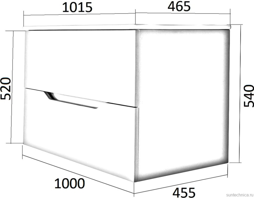 Тумба под раковину Orange Line 100, латте матовый