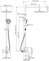 Душевая стойка Wasserkraft Sauer A17101