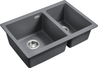 Мойка кухонная Emar Quartz EMQ-2665.PL Антрацит Мойка кухонная Emar Quartz EMQ-2665.PL Антрацит